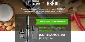 Nestlé Cocina sortea 20 Minipimer de Braun Nestlé Cocina sortea 20 Minipimer de Braun
