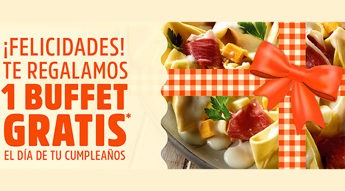 Buffet gratis por tu cumpleaños con Muerde La Pasta