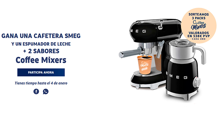 Gana una cafetera Smeg con Marie Brizard