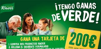 Gana una tarjeta de 200 € con Knorr Gana una tarjeta de 200 € con Knorr