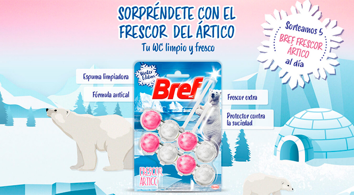 Regalan 5 Bref Winter Edition Frescor Ártico cada día