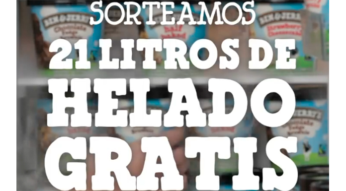 Ben & Jerry's sortea 21 litros de helado gratis