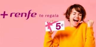 Renfe te regala 5 euros Renfe te regala 5 euros