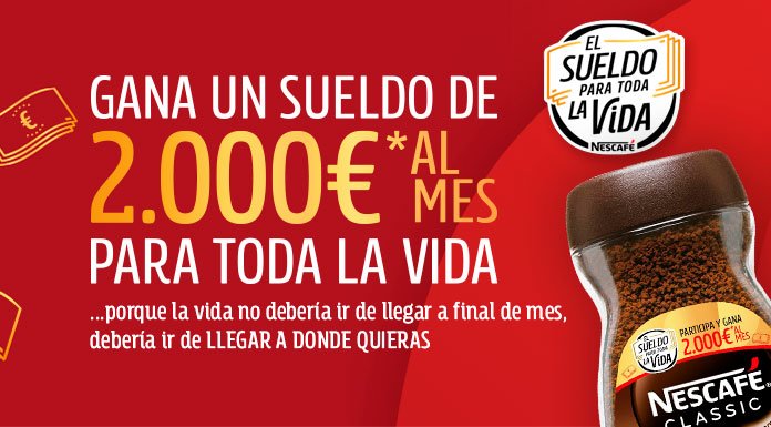 Gana el sueldo Nescafé 2021 para toda la vida