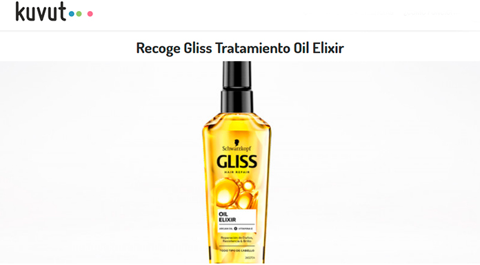 Gratis Gliss Tratamiento Oil Elixir con Kuvut