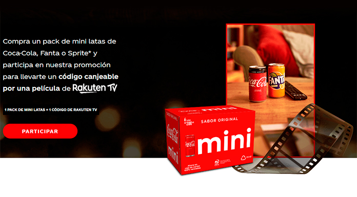 Películas gratis con Coca Cola