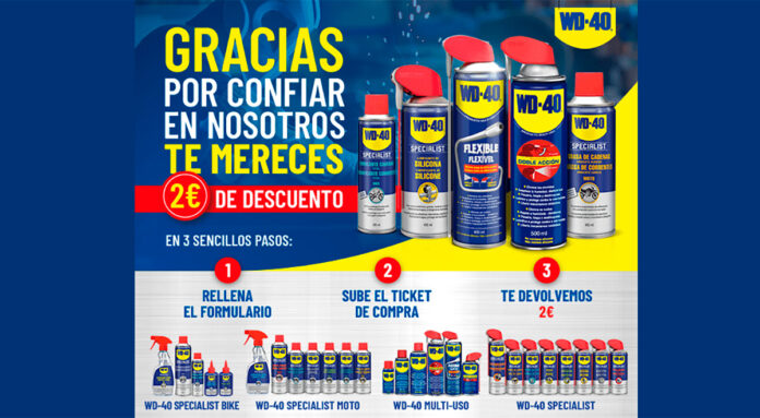2 euros de descuento con WD-40
