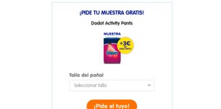 50.000 muestras gratis de Dodot 50.000 muestras gratis de Dodot