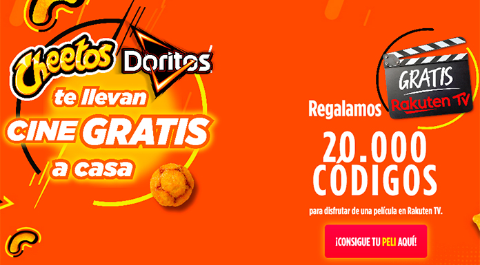 Cine gratis con Cheetos y Doritos