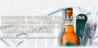 Consigue una Forfait o una chaqueta con San Miguel Consigue una Forfait o una chaqueta con San Miguel