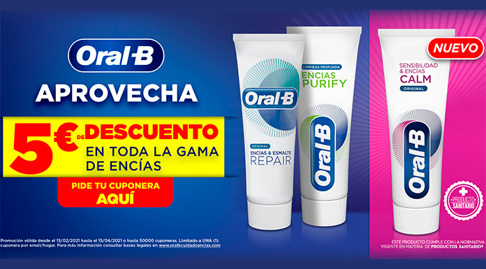 Cuponera con descuentos en Oral-B