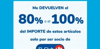 Devuelven el 100 % en compras Carrefour Devuelven el 100 % en compras Carrefour