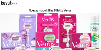 Gratis las maquinillas Gillette Venus con Kuvut Gratis las maquinillas Gillette Venus con Kuvut