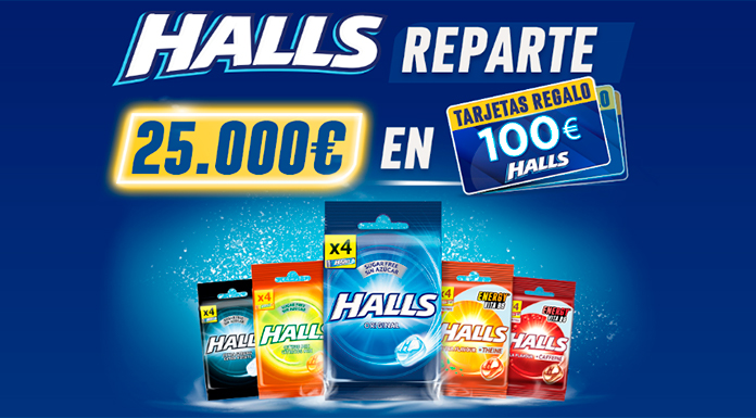 Halls reparte 25.000 euros en tarjetas regalo