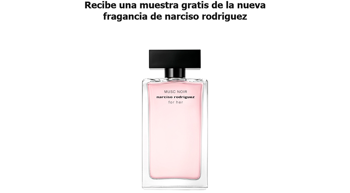 Muestras Gratis de la fragancia de Narciso Rodriguez, for her Musc Noir