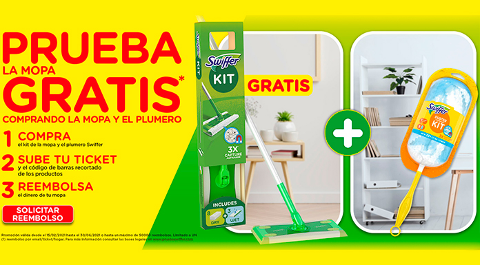 Prueba gratis la mopa Swiffer - Muestras Gratis Y Chollos