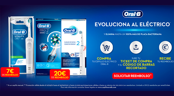 Reembolsos en cepillos eléctricos Oral B