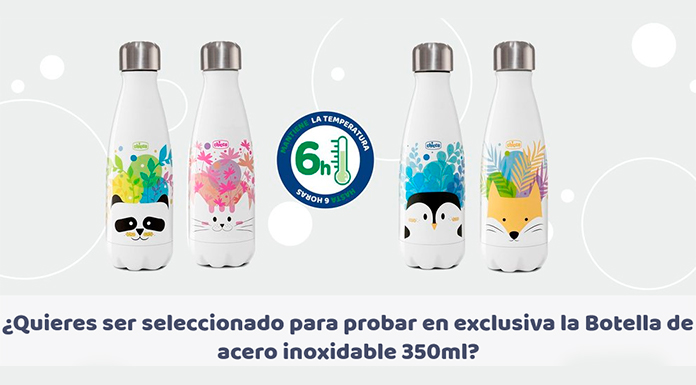 Prueba gratis Botella de acero inoxidable con Chicco