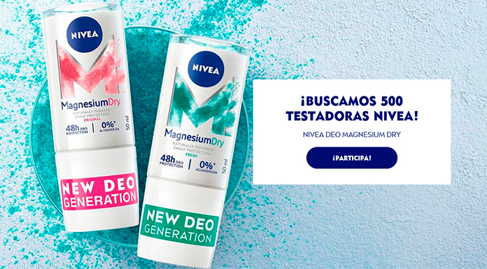 Buscan 500 Testadoras Nivea Deo Magnesium Dry