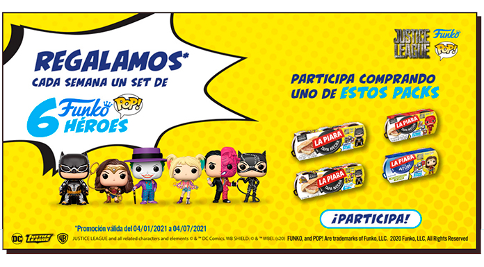 La Piara regala sets de Funko Pop Héroes