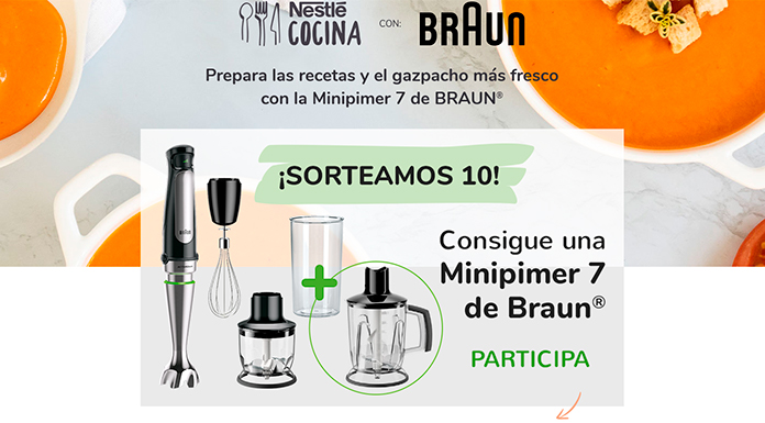 Nestlé sortea 10 Minipimer 7 de Braun