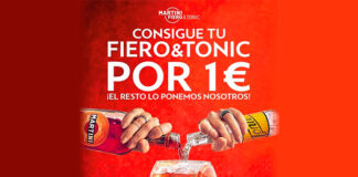 Prueba Martini Fiero & Tonic por 1 euro Prueba Martini Fiero & Tonic por 1 euro