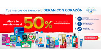 Reembolso del 50% en marcas P&G