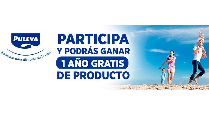 Sorteo de 1 año gratis de productos Puleva