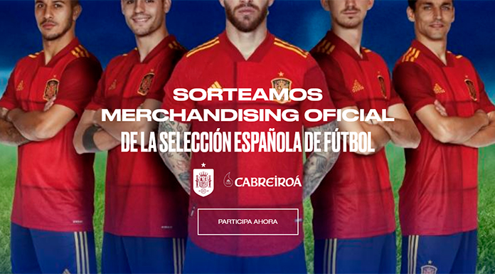 Sorteo de regalos de la Selección Española de Futbol de Cabreiroa