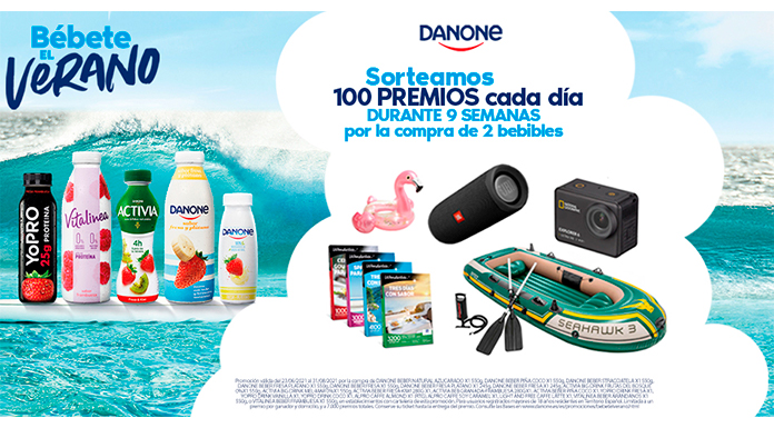 Danone sortea 100 premios al día