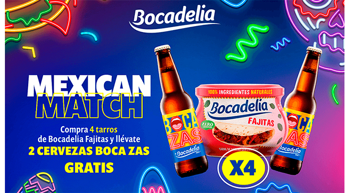 Gratis cervezas Boca zas con Bocadelia Fajitas