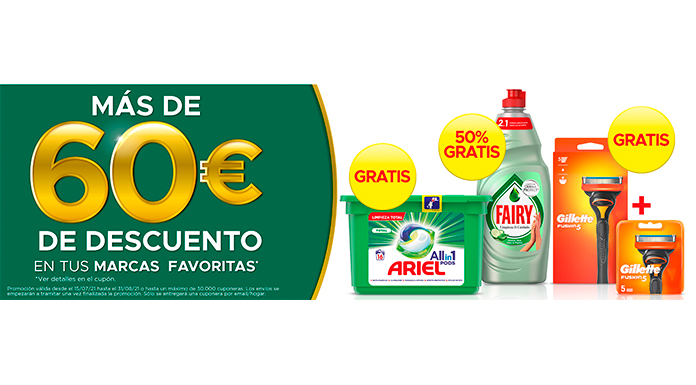 Gratis la cuponera a tu casa P&G