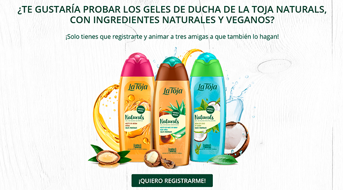 Gratis los geles de ducha de La Toja Naturals