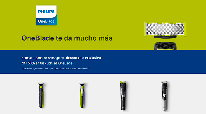 Ofertas exclusivas en cuchillas OneBlade