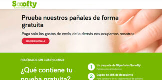 Paquete de prueba gratis de pañales con Sooofy Paquete de prueba gratis de pañales con Sooofy