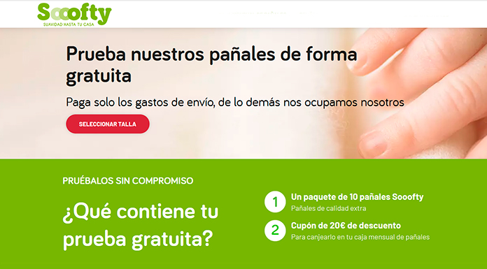 Paquete de prueba gratis de paƱales con Sooofy