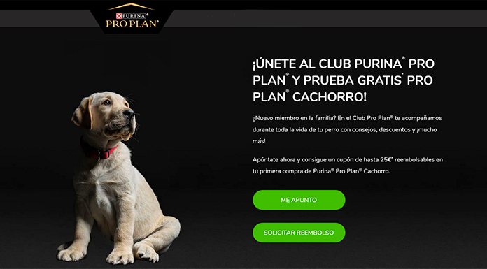 Prueba gratis Pro Plan Cachorro de Purina