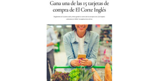 Sorteo de 15 tarjetas de compra de El Corte Inglés Sorteo de 15 tarjetas de compra de El Corte Inglés