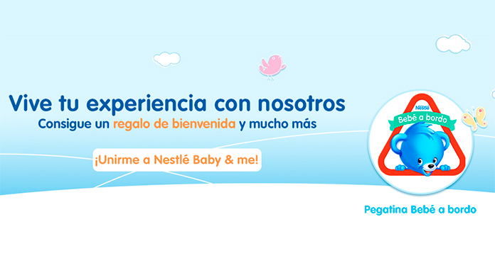 Gratis una pegatina de Bebé a bordo con Club Nestlé Bebé