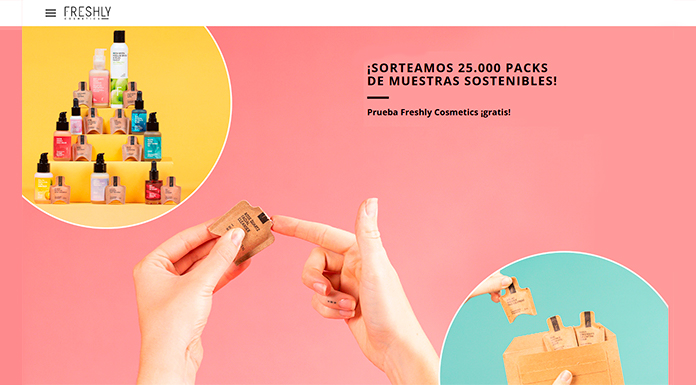 Sortean 25.000 muestras sostenibles Freshly Cosmetics