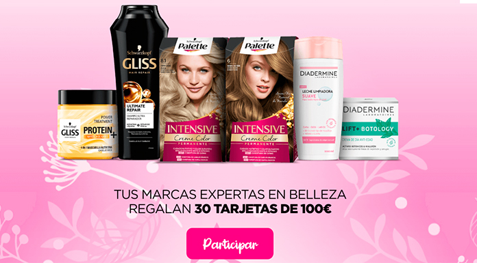 Sorteo de 30 Tarjetas de 100 € de Schwarzkopf