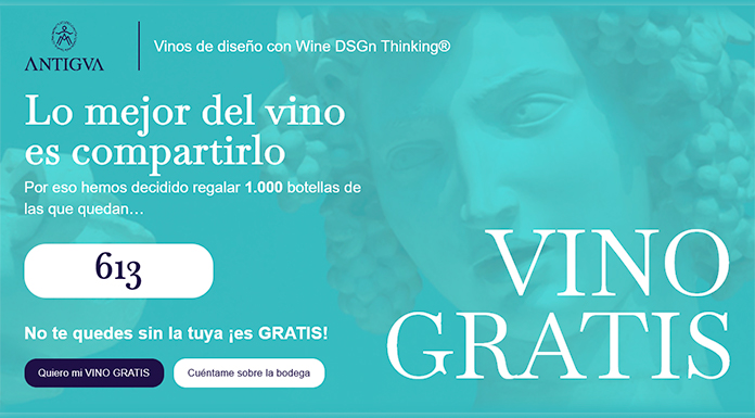 Bodega ANTIGVA regala 1.000 botellas de vino