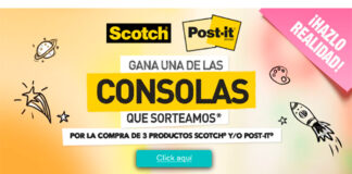 Gana una Nintendo Switch Lite con Scotch y/o Post-it Gana una Nintendo Switch Lite con Scotch y/o Post-it