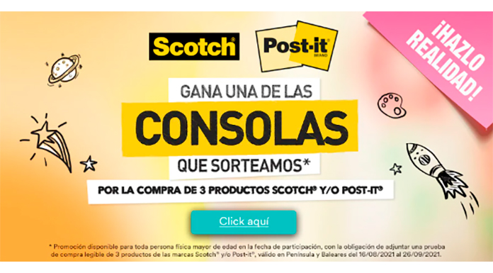 Gana una Nintendo Switch Lite con Scotch y/o Post-it