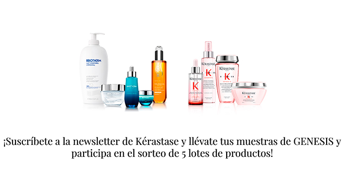 Muestras gratis de Genesis y sorteo de 5 lotes de productos con Kérastase