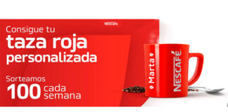 Consigue una taza roja personalizada con Nescafé Consigue una taza roja personalizada con Nescafé