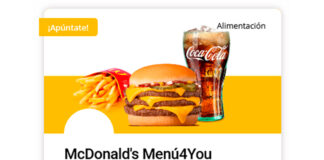 Descubre gratis el Menú4You de McDonald’s Descubre gratis el Menú4You de McDonald's