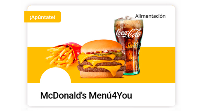 Descubre gratis el Menú4You de McDonald's