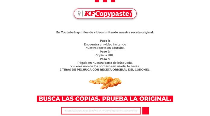 Gratis 2 tiras de pechuga KFC