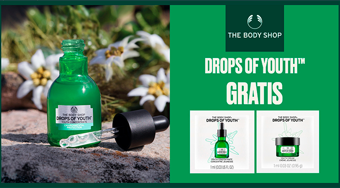 Gratis muestras de Drops of Youth de The Body Shop